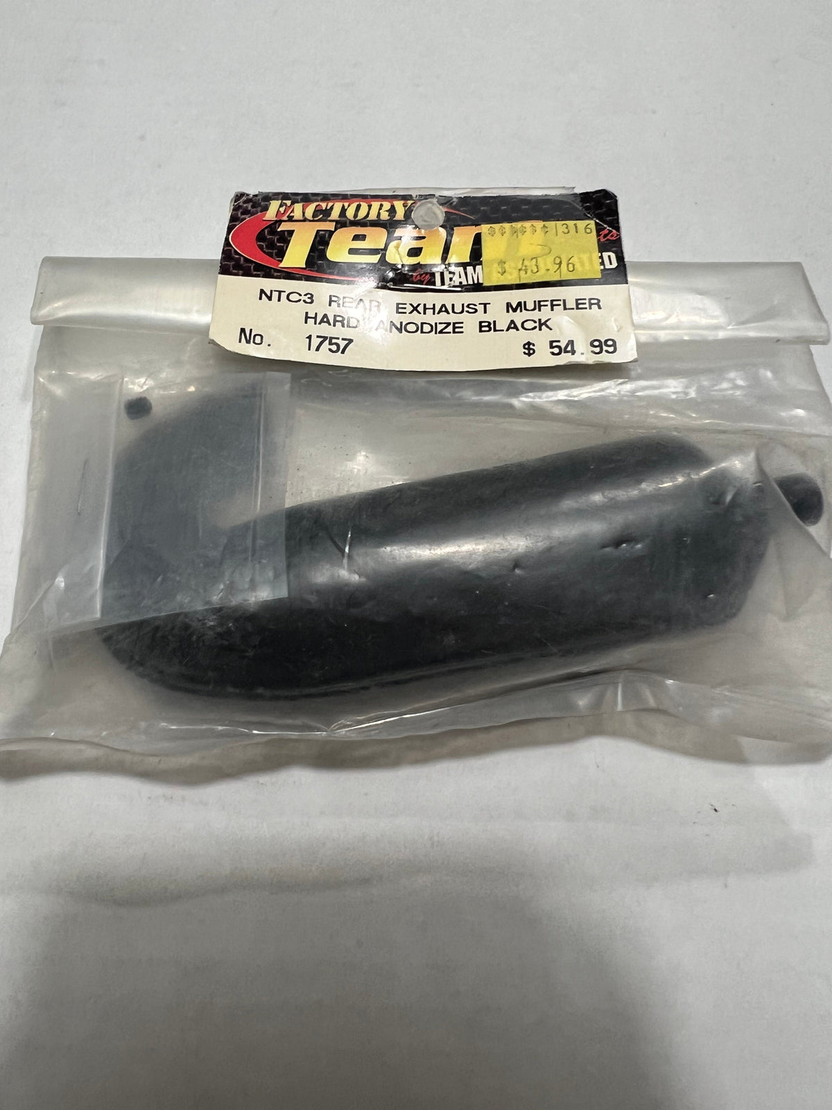 NTC3 REAR EXHAUST MUFFLER HARD AODIZE BLACK-ASC1757