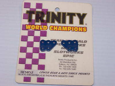 TRINITY LOWER REAR A-ARM SHOCK MOUNTS BLU #TK5052