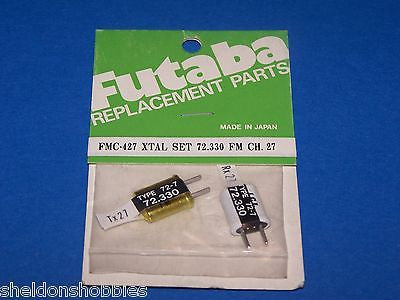 FUTABA (FM 72.330) TX/RX CRYSTAL SET CHANNEL 27 #FMC-427