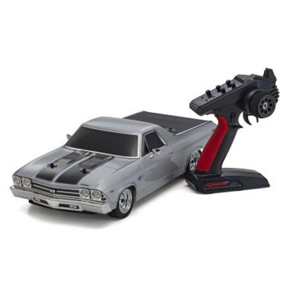KYO34419T2 1/10 1969 Chevy El Camino Fazer Mk2 FZ02L Brushed 4x4 On-Road Touring RTR, Cortez Silver
