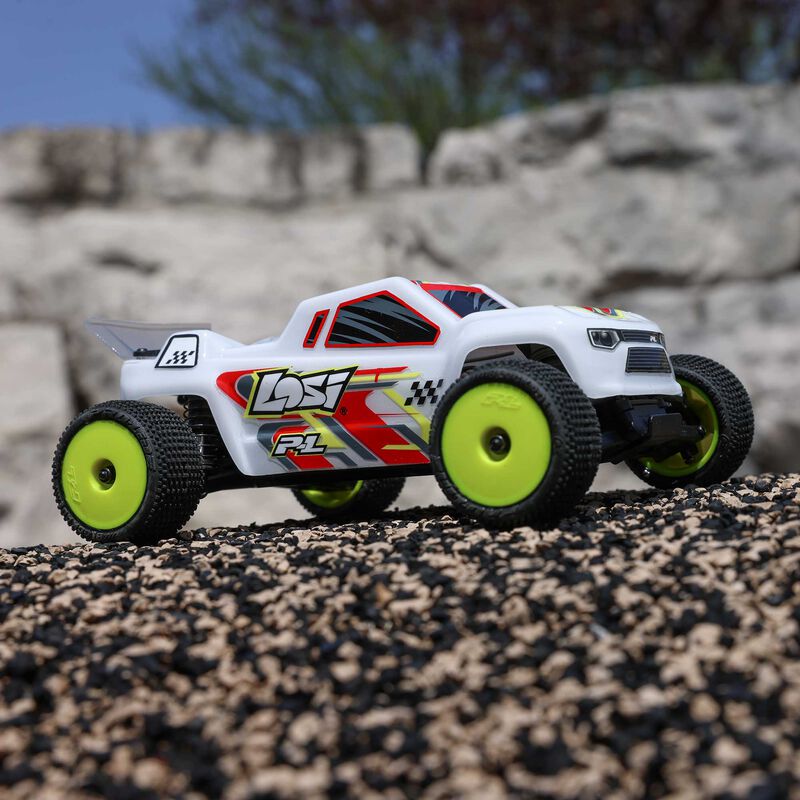 Losi 1/28 Micro-T 2S 2WD RTR Stadium Truck, White