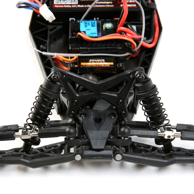 1/16 Mini-B 2WD Buggy Brushed RTR, Blue/White - LOS01016T1