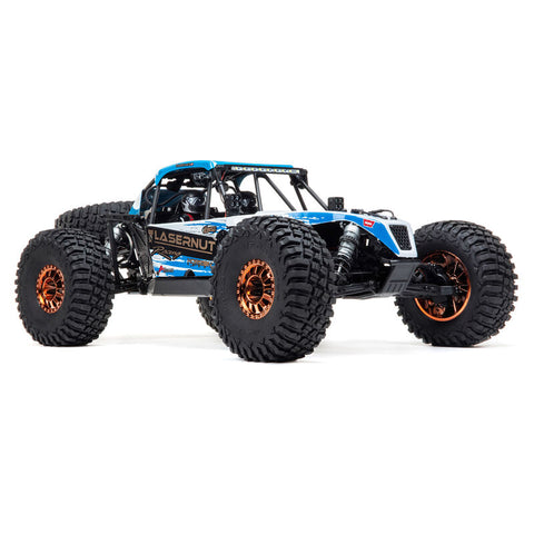 1/10 Lasernut U4 4X4 Rock Racer Brushless RTR with Smart and AVC, Blue - LOS03028T1