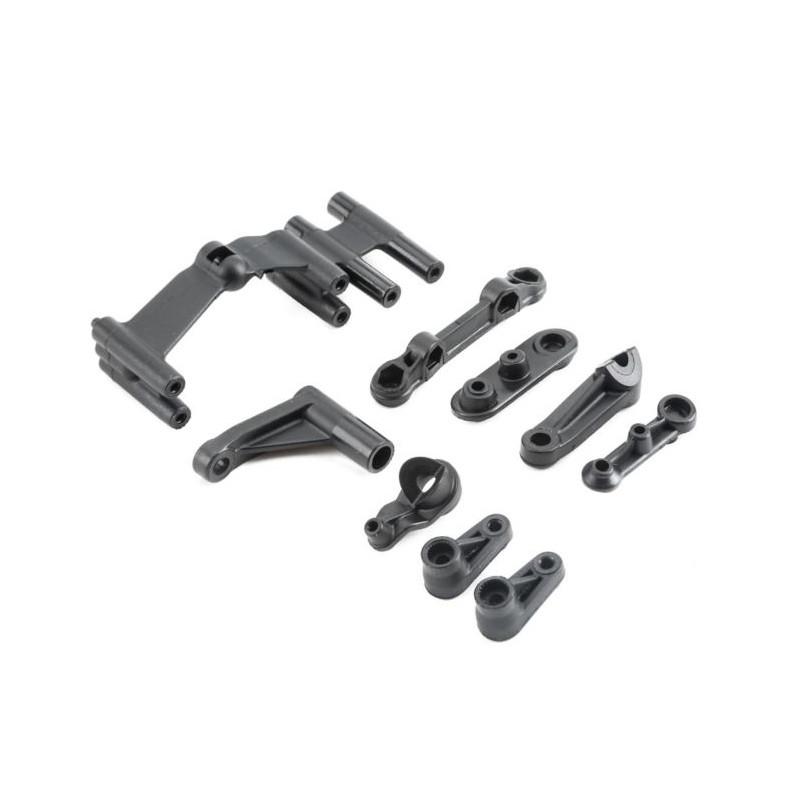 Servo Mount, Steering Servo Set Plastic: Baja Rey (LOS231008)