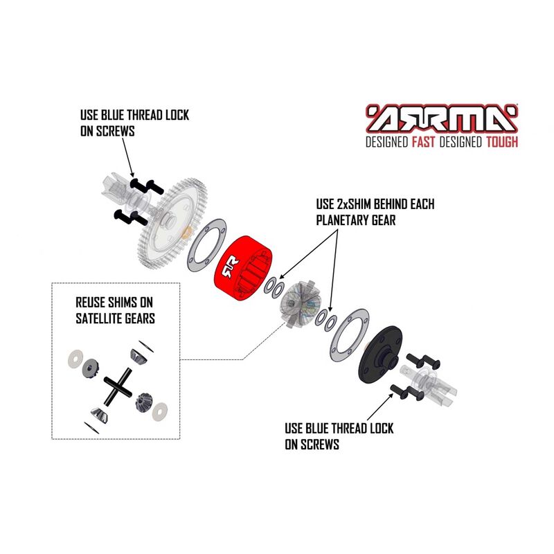 Metal Diff Casepar