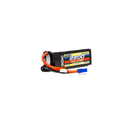 11.1V 2200mAh 3S 30C LiPo Battery: EC3 - ONXP22003S30