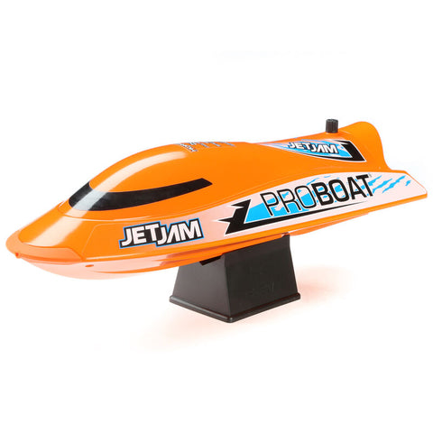 Jet Jam V2 12" Self-Righting Pool Racer Brushed RTR, Orange - PRB08031V2T1