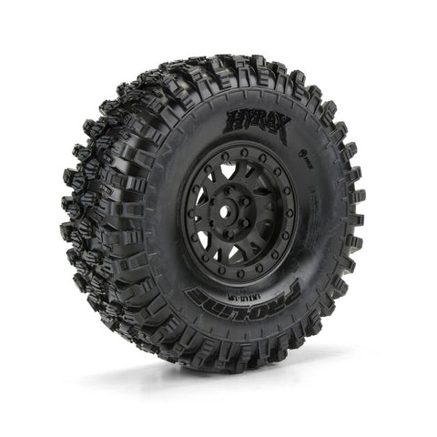1/10 Hyrax G8 F/R 1.9" Crawler Tires Mounted 12mm Black Impulse (2) - PRO1012810
