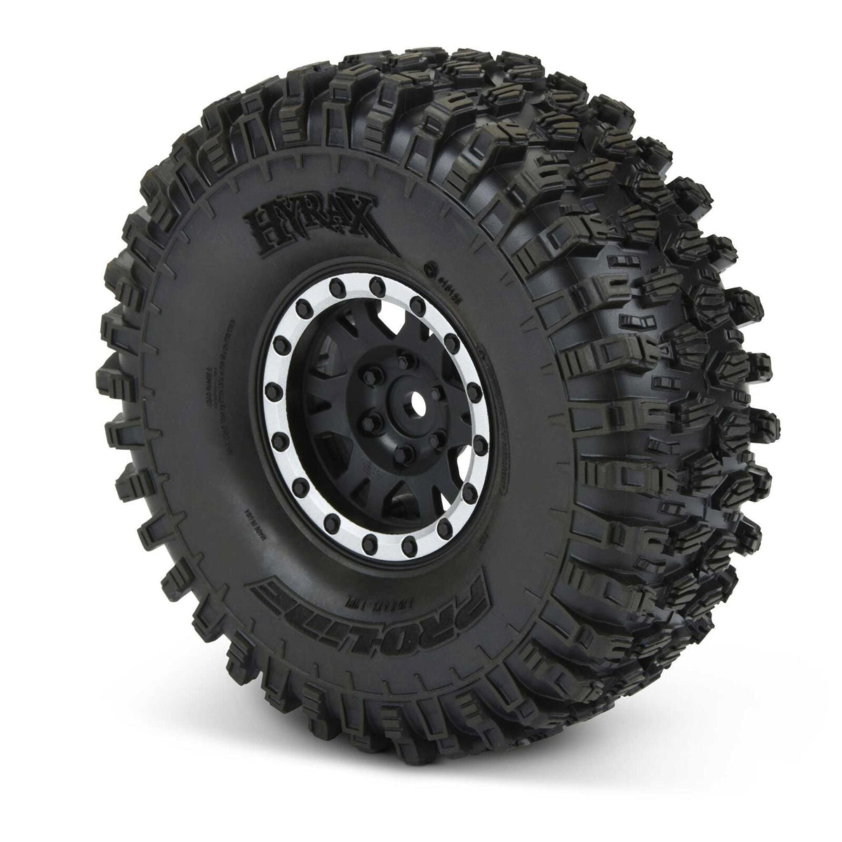 Pro-Line Racing 1/10 Hyrax Predator F/R 1.9" Mounted 12mm Blk/Slvr Impulse (2) - PRO1012812