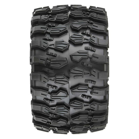 1/10 Hyrax Front/Rear 2.8" MT Tires Mounted 12mm Black Raid (2) - PRO1019010