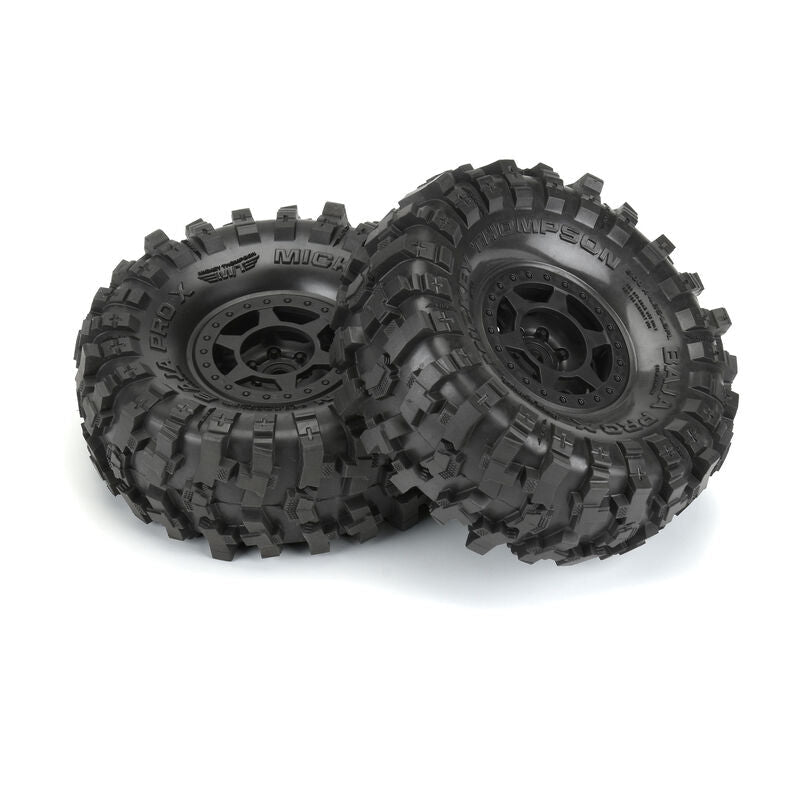 1/10 Mickey Thompson Baja Pro X G8 F/R 1.9" MTD 12mm Blk Holcomb (2) - PRO1021310