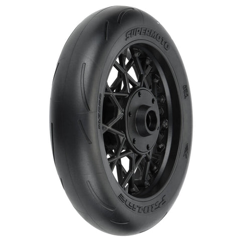 1/4 Supermoto S3 Motorcycle Front Tire MTD Black (1): PROMOTO-MX - PRO1022210