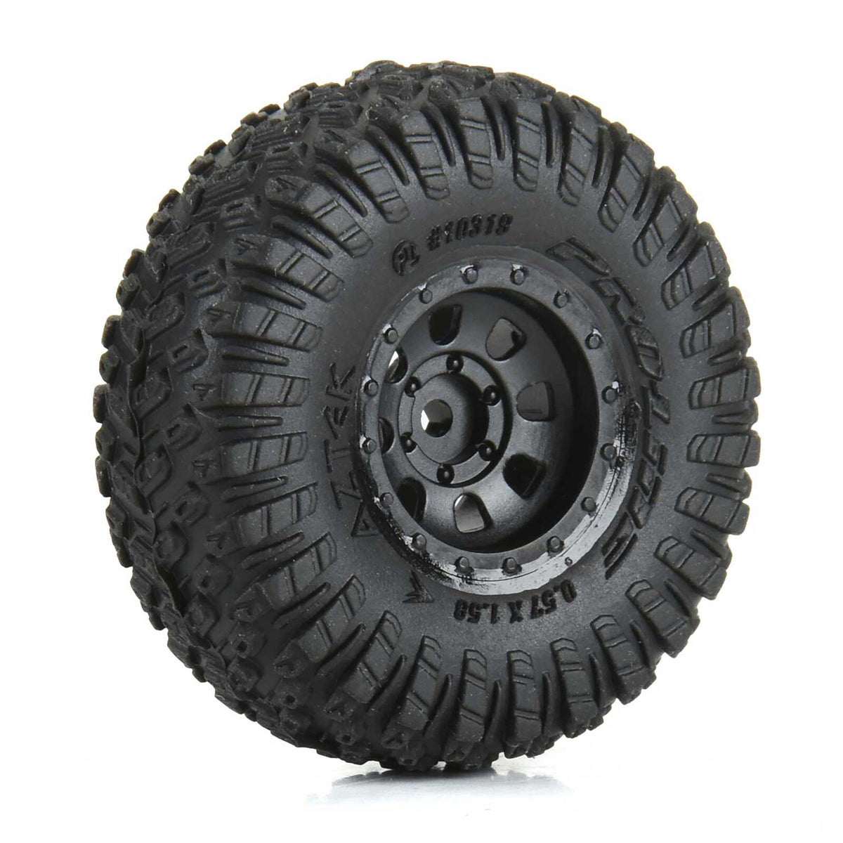 Pro-Line 1/30 Aztek Front/Rear Mounted Black Clobber (4) for Axial SCX30