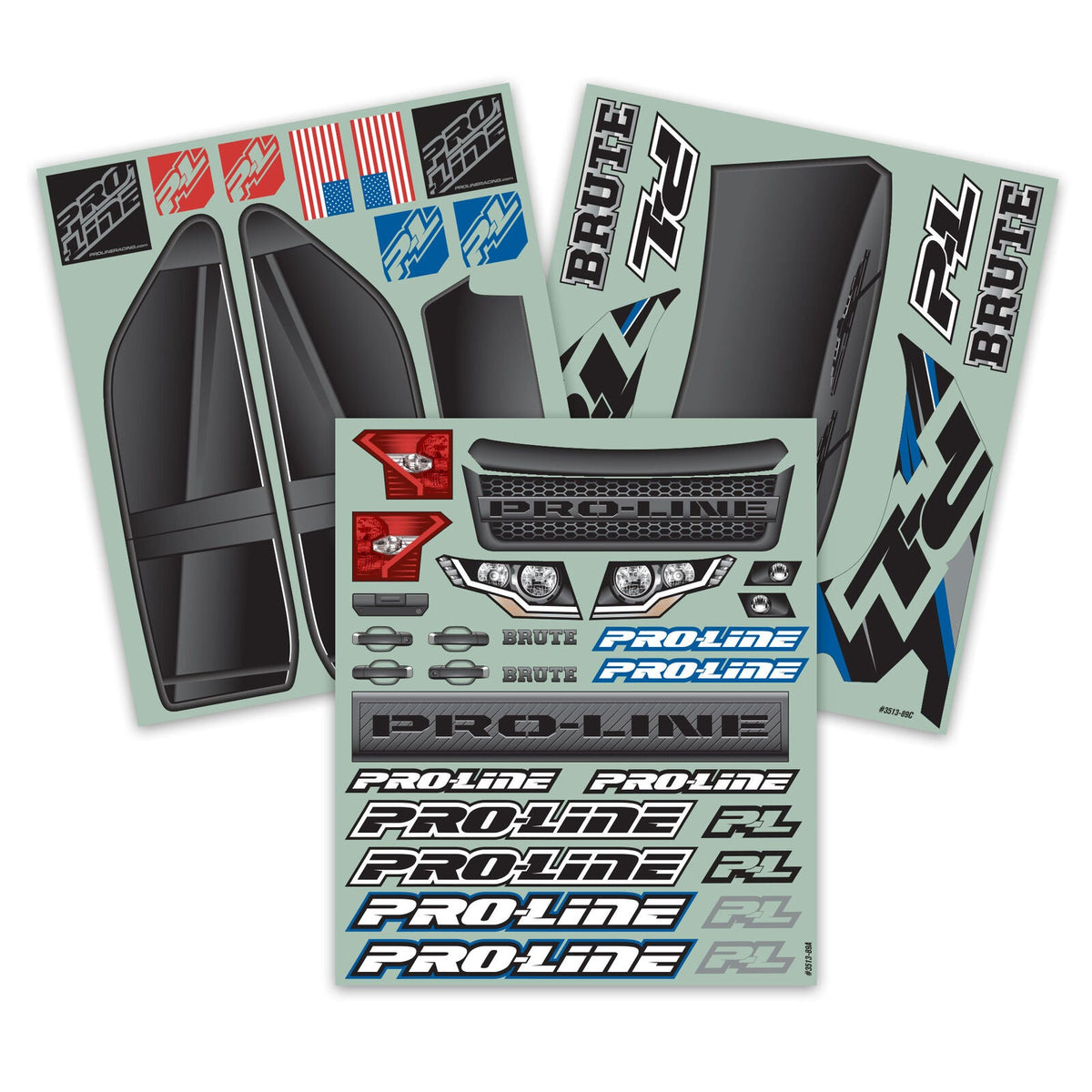 1/5 Pre-Cut Brute Bash Armor White Body: X-MAXX - PRO351317