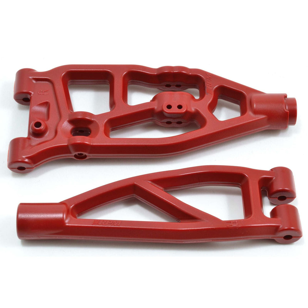 Front Right Upper & Lower A-arms: ARRMA V5 6S BLX & EXB Trucks, Red - RPM81609