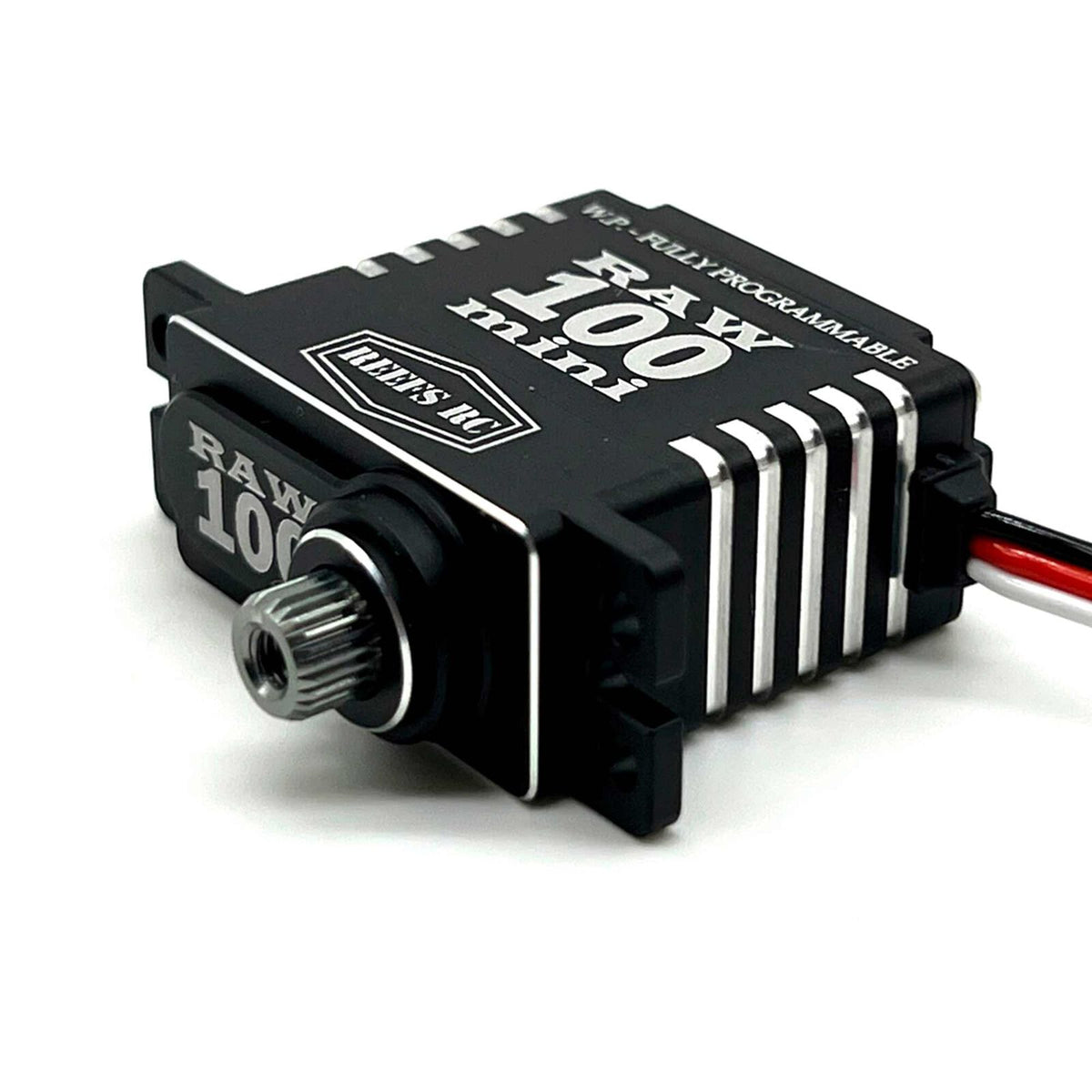 SEHREEFS135 RC RAW 100 Mini Digital Metal Gear Waterproof Programmable Servo, Black