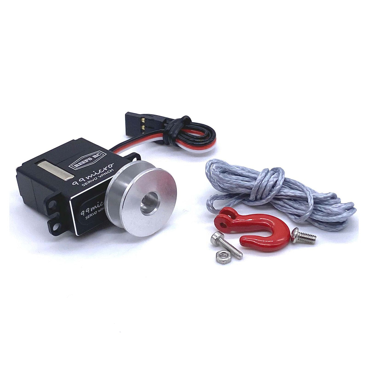 SEHREEFS83 RC 99 Micro Digital Metal Gear Waterproof Winch Servo, Black