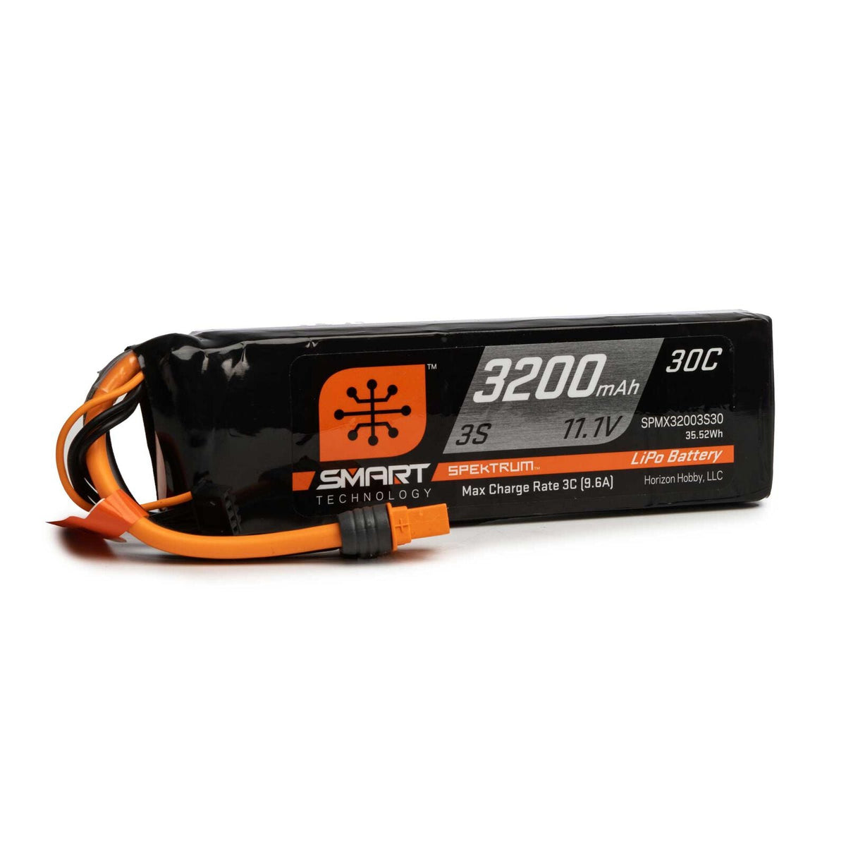 11.1V 3200mAh 3S 30C Smart LiPo Battery: IC3 - SPMX32003S30