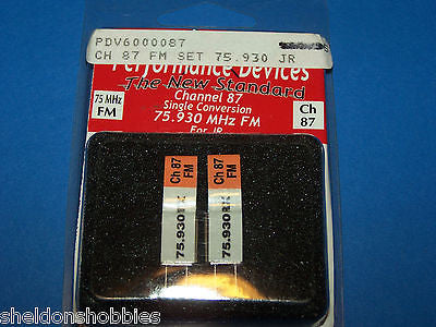 PERFORMANCE (JR) 75.930 MHz FM SINGLE CONVERSION CH-87 #PDV6000087