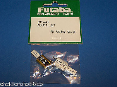 FUTABA CRYSTAL SET (FM 72.690) TX/RX CHANNEL 45 #FMC-445