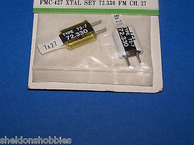 FUTABA (FM 72.330) TX/RX CRYSTAL SET CHANNEL 27 #FMC-427