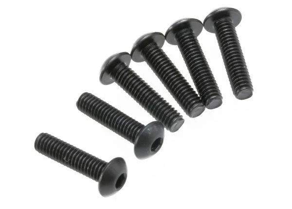 Traxxas - 3933 Screws 4x16mm button-head machine (hex drive) (6)