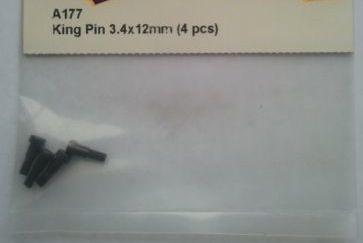 HPI Racing A177 King Pin 3.4x12mm (4 pcs)