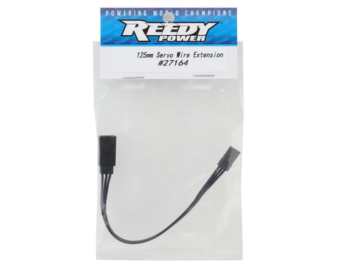 Reedy 125mm Servo Wire Extension Lead (Black) - ASC27164