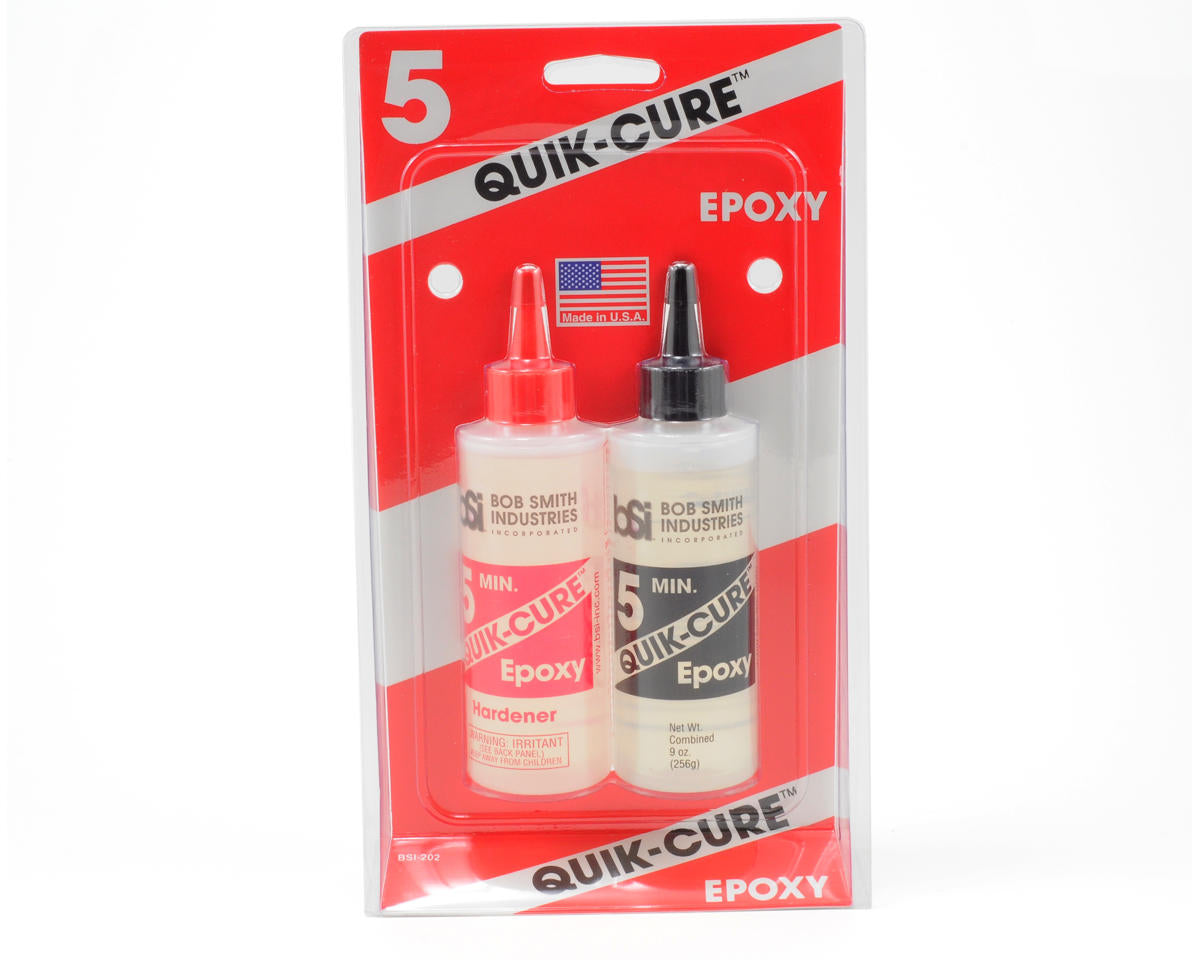 Bob Smith - Industries Quik-Cure 5-Minute Epoxy 9oz