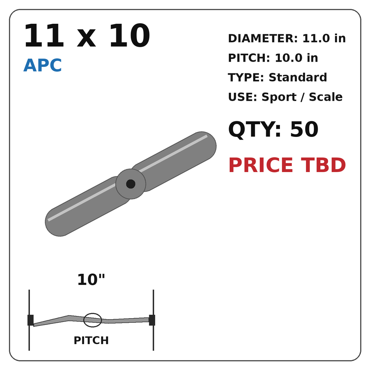 APC 11x10 Propeller