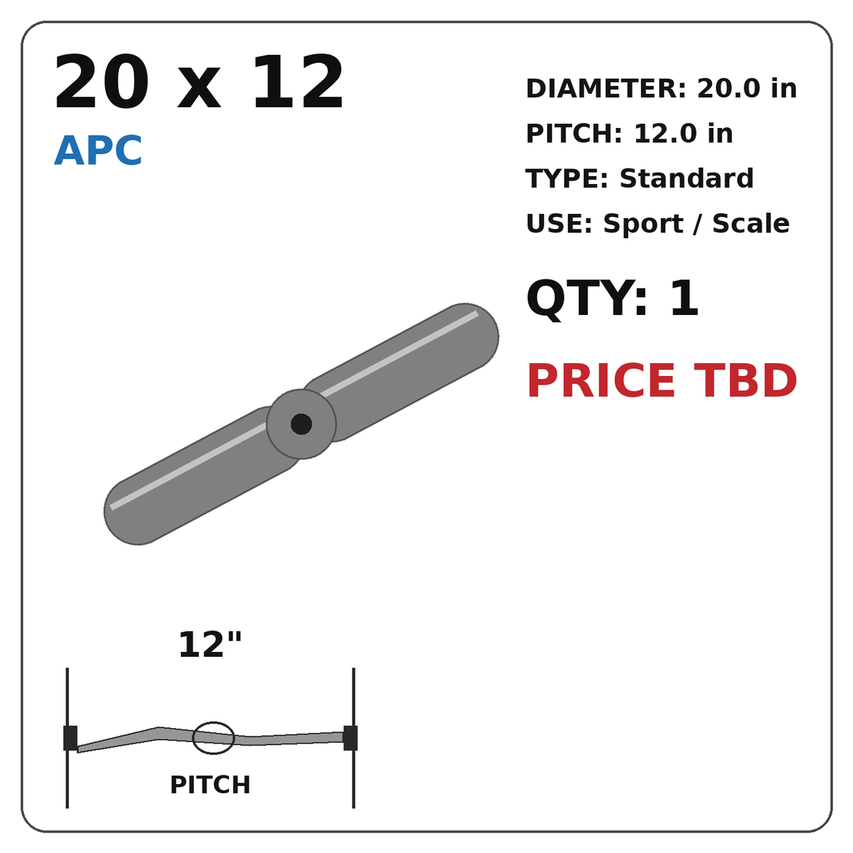APC 20x12 Propeller