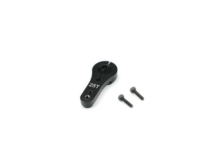 Carisma - Aluminum Clamping Servo Arm, 25 Tooth, Black: SCA-1E Series