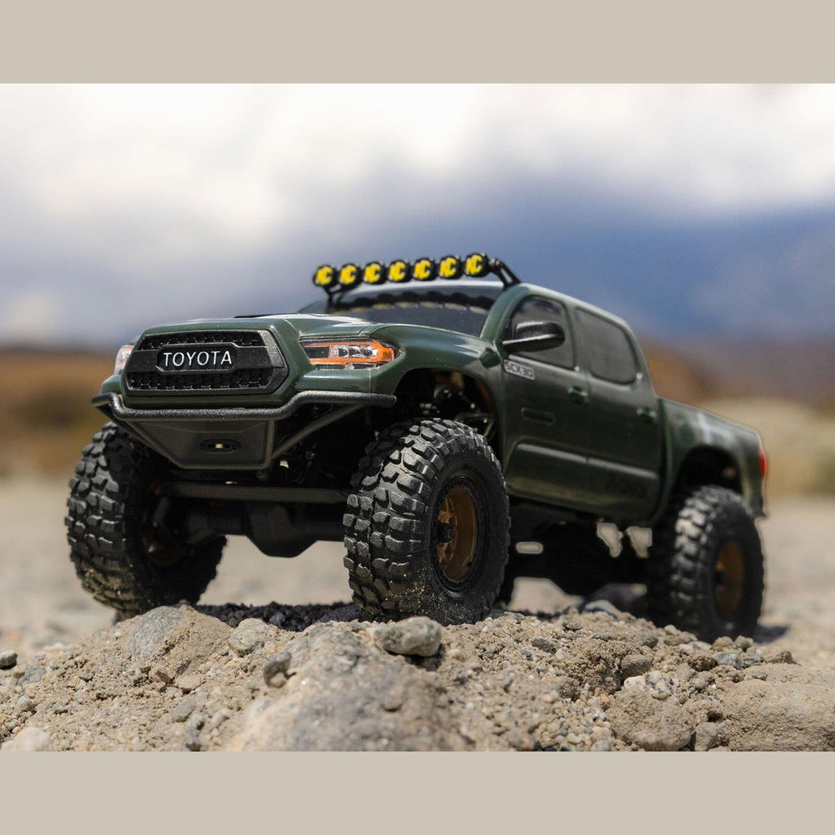 Axial 1/30 SCX30 Toyota Tacoma TRD Pro Extreme Off-Road 4X4 RTR Brushed Rock Crawler (Battery & Charger Included), Green