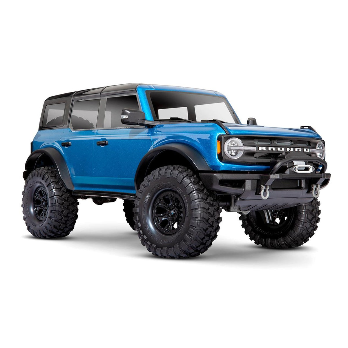Traxxas - TRX-4 1/10 Trail Crawler Truck w/2021 Ford Bronco Body (Velocity Blue) & TQi 2.4GHz Radio