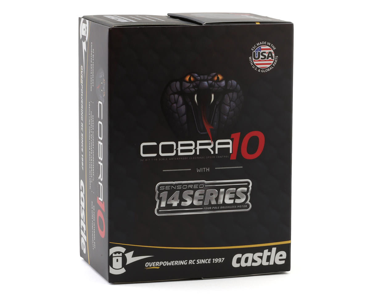 Castle Creations - Cobra 10 6S 1/10 Brushless Combo w/1412 Sensored Motor (3200kV) (SCT/MT Edition)