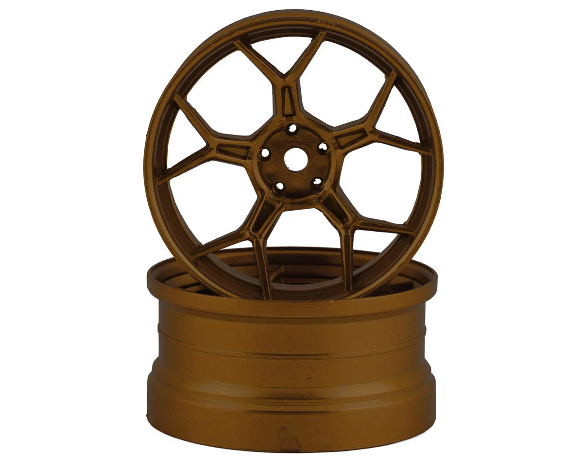 DS Racing Feathery Split Spoke Drift Rim (Chrome) (2) (6mm Offset) - DSC-DF-005