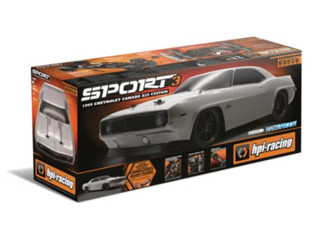 HPI Racing - RS4 Sport 3 1969 Chevrolet Camaro Z28 Custom, 1/10 4WD RTR w/2.4GHz Radio System, Battery & Charger - HPI160423