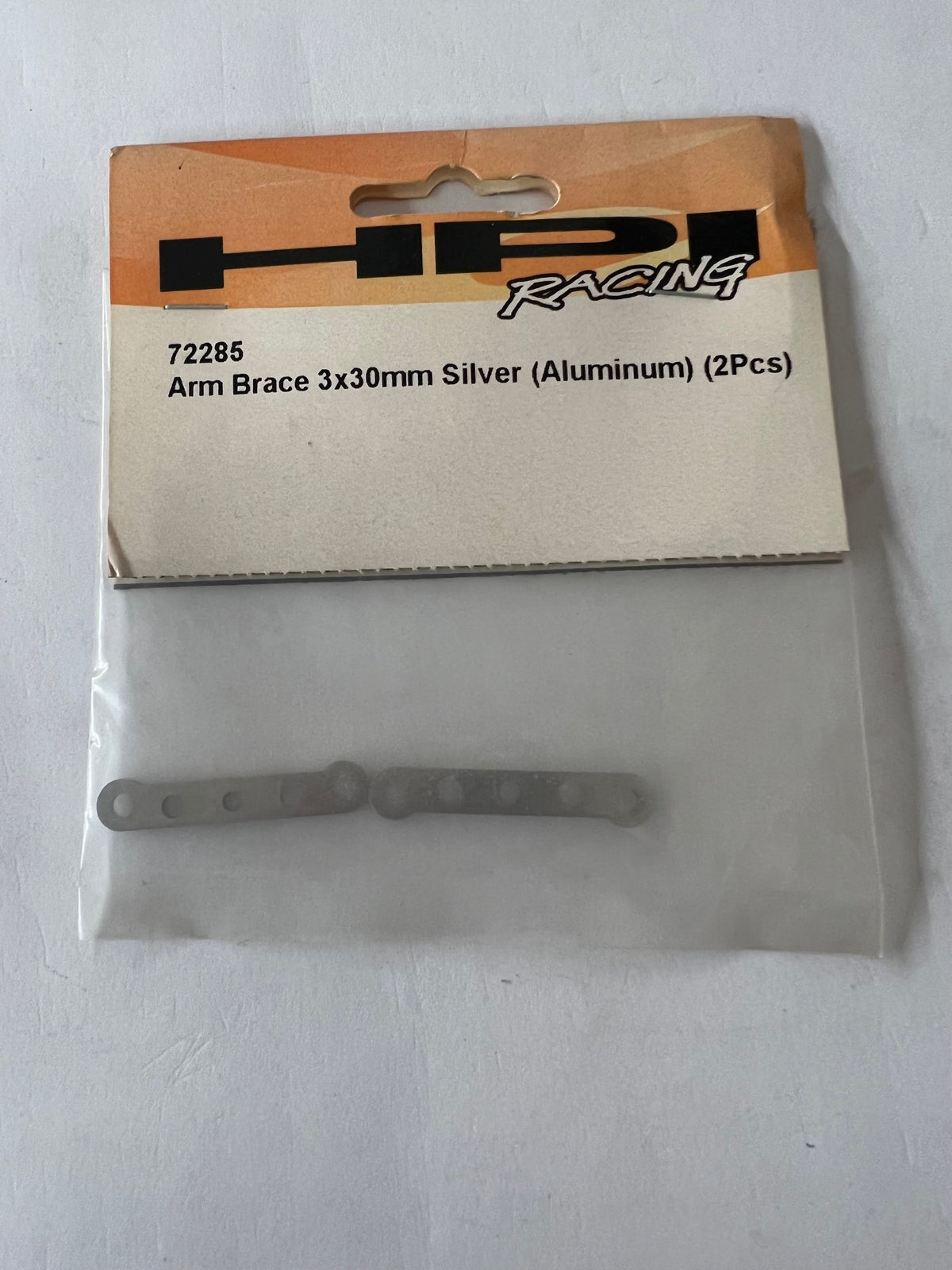 HPI 72285 ARM BRACE 3X30MM SILVER ALUMINUM 2PCS rs4 pro 3
