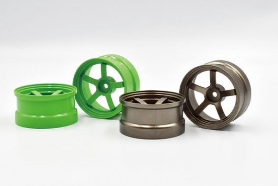 REVE D Drift Wheel DP5 (Light Green, Offset 6, 2pcs)(RW-DP5G6)