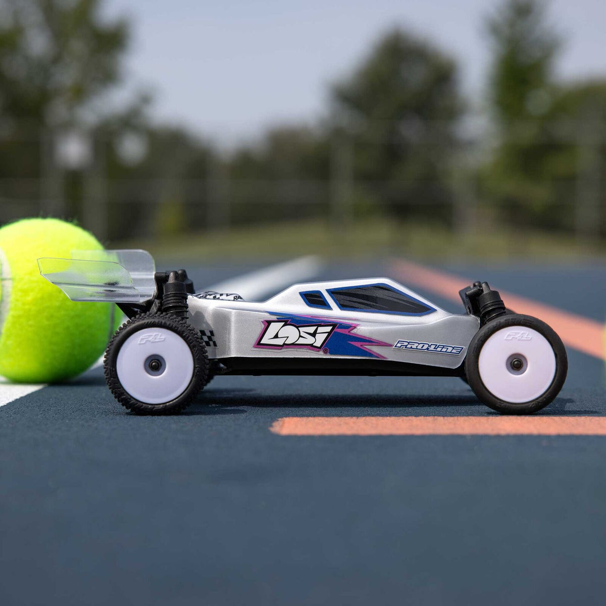 1/24 Losi Micro-B 2WD Buggy Silver RTR (Battery & Charger Included)