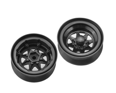 J Concepts - Colt 1.9" Beadlock Wheel w/ Cap, Black, (2pcs) JCO3389B