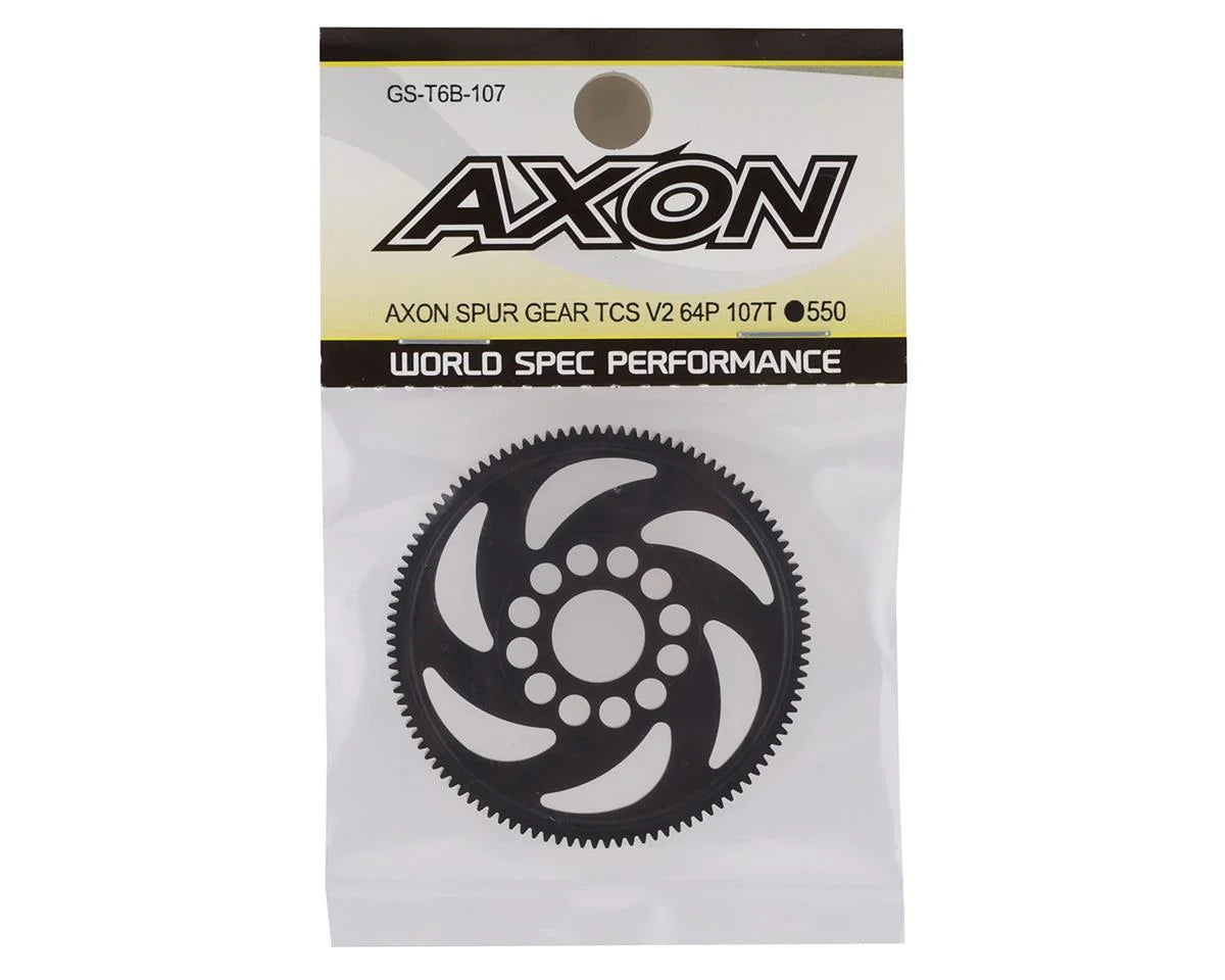 Axon TCS V2 64P Spur Gear (107T) - AXOGS-T6B-107
