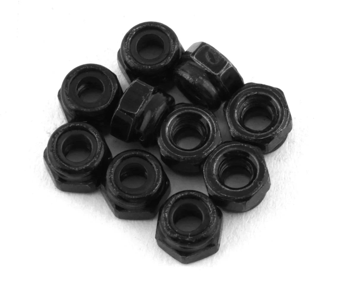 LRP 3mm Lock Nuts (black) (10) - LRP134091