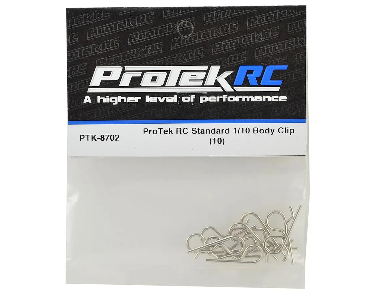 ProTek RC Standard Body Clip (10) (1/10 Scale) - PTK-8702