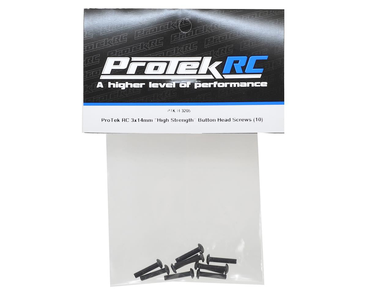ProTek RC 3x14mm "High Strength" Button Head Screws (10) - PTK-H-3205