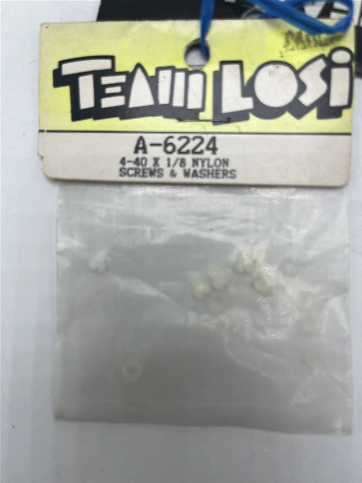 LOSA6224 4-40 X 1/8 NYLON SCREWS & WASHERS