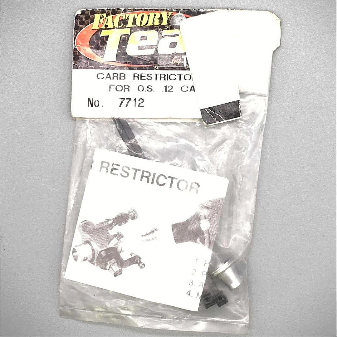 ASC7712 CARB RESTRICTOR, 190" BORE FOR OS. 12 CARBURETOR