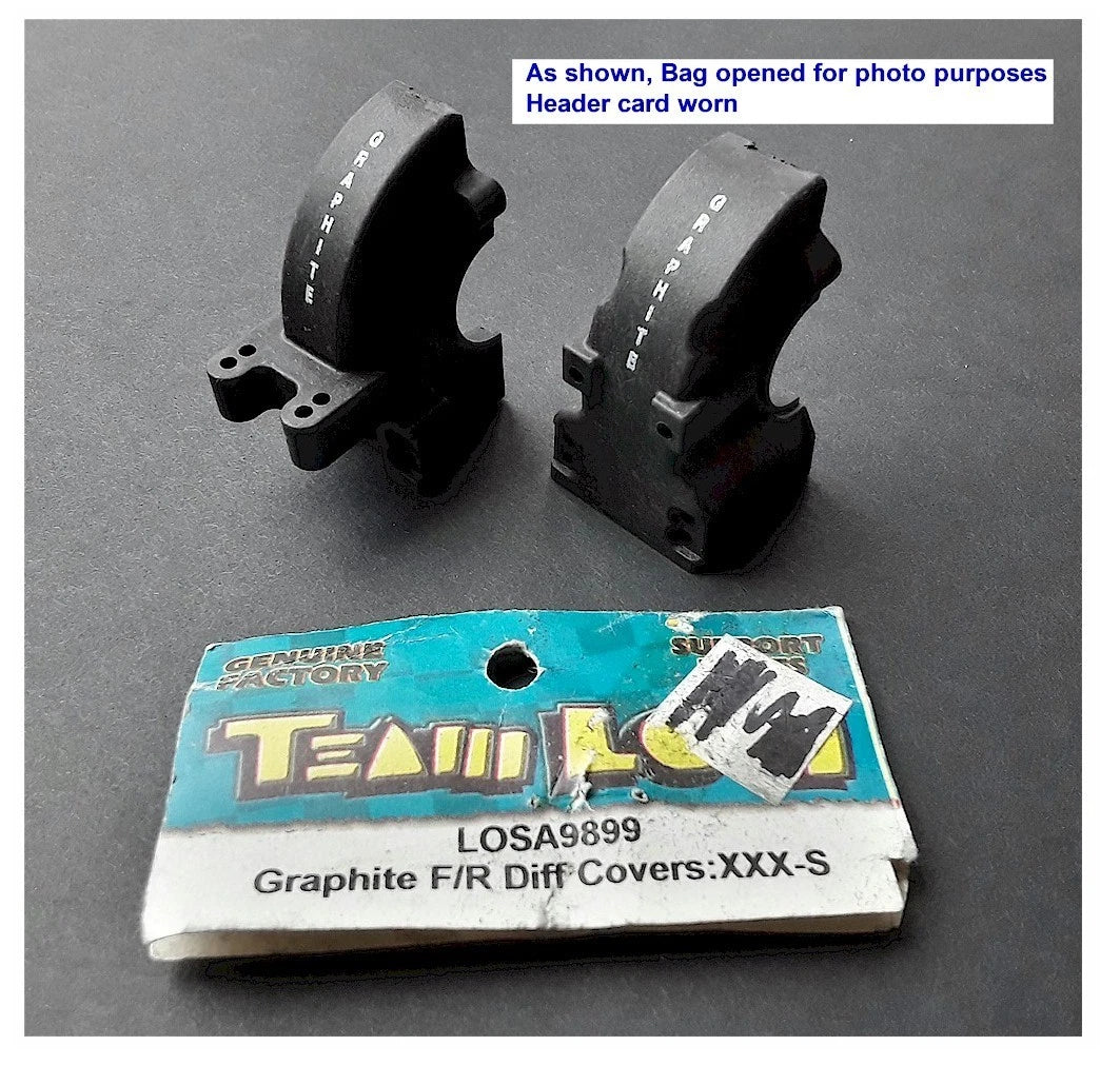 LOSA9899 Graphite F/R Diff Covers: XXX-S