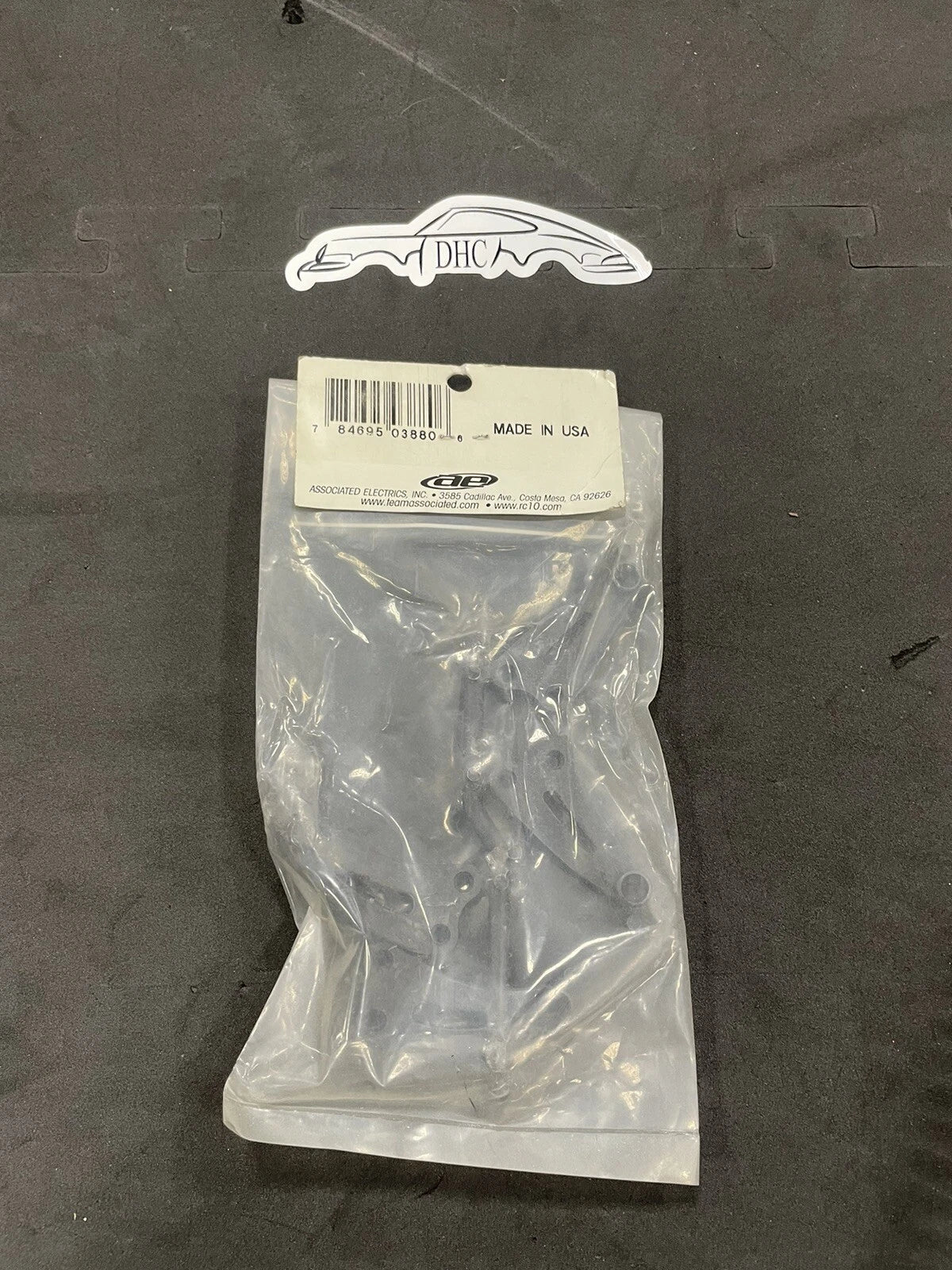ASC3880 Tc3 F/R Chassis Graphite Braces