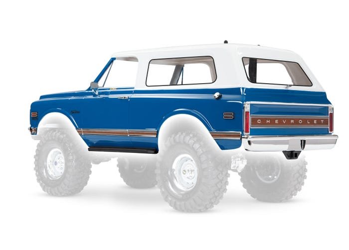 Traxxas Body Chevrolet Blazer 1972 Blue ( Complete with parts ) - TRA9111X